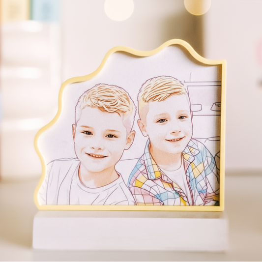 Half-Wave Line Art Picture Frame