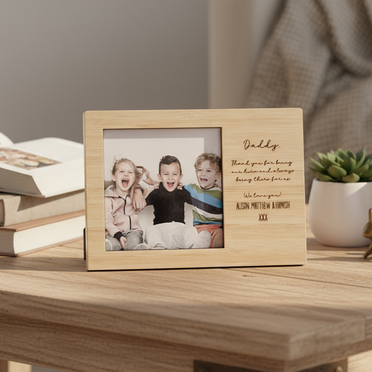 Wood Fathers Day Picture Frame