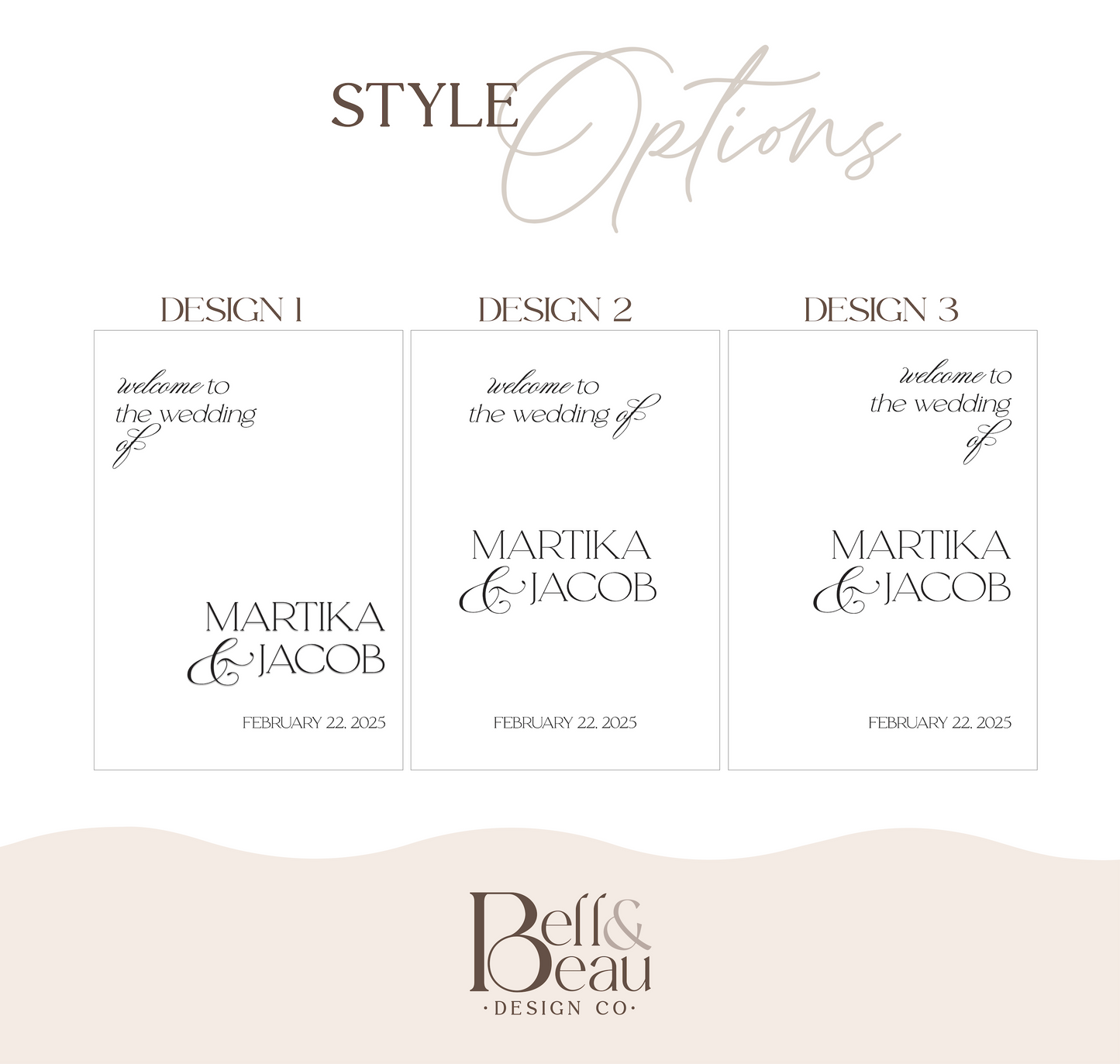 Modern Trending Wedding Welcome Sign | 3D layered Acrylic