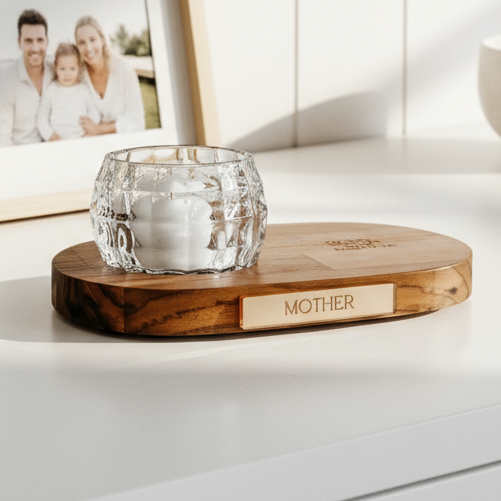 Personalised Memorial Candle Holder - In Loving Memory Sympathy Gift