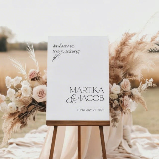 Modern Trending Wedding Welcome Sign | 3D layered Acrylic