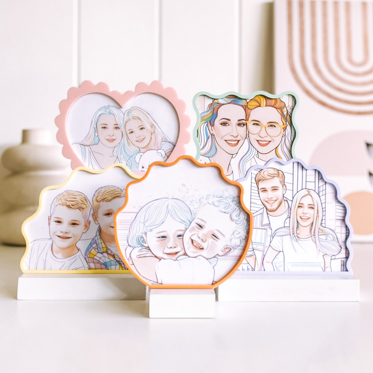 Line Art Photo Frames