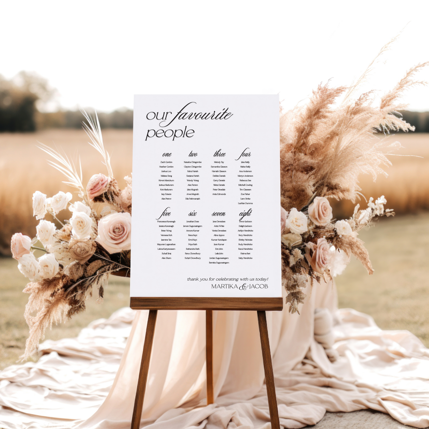 Seating Signs