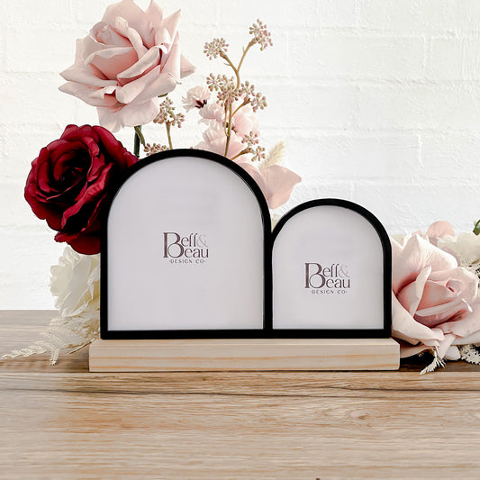 Arch Picture Frame by Bell & Beau Design Co. Perfect for wedding gifts or any special occasion. Made in Australia with a wide range of colour options.