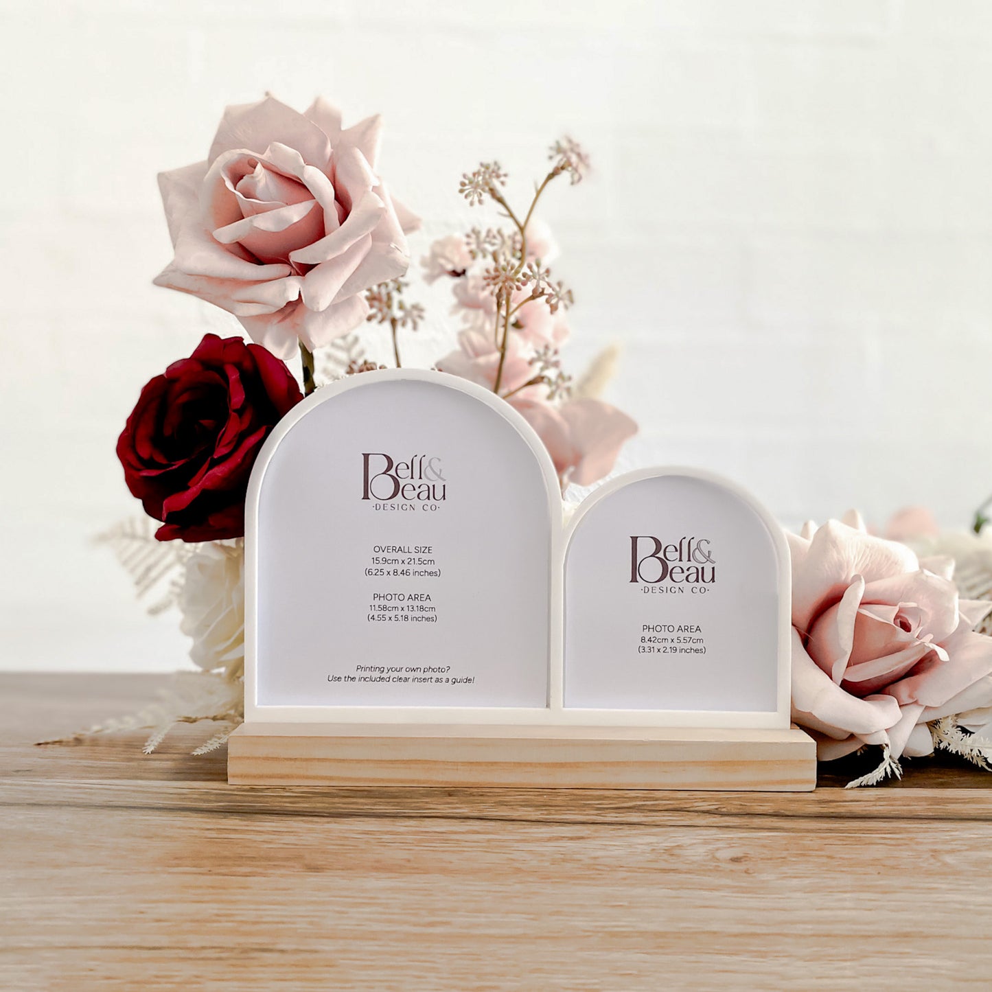 Arch Picture Frame by Bell & Beau Design Co. Perfect for wedding gifts or any special occasion. Made in Australia with a wide range of colour options.