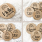 Handcrafted rainbow wooden milestone disc set featuring 13 engraved pieces, from “Hello Little One” to “One Year.” Each disc is approx 8cm, made from FSC-certified wood with a delicate rainbow design. Perfect for monthly baby photo shoots, birth announcements, and first birthday celebrations. A thoughtful baby shower gift and keepsake, these milestone markers help parents document and treasure their little one’s first year.