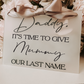 Frosted White Child Aisle Sign