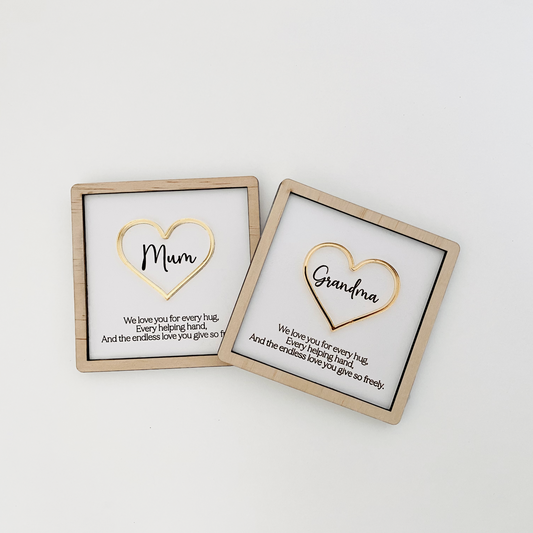 Set of two fridget magnets for Mum or Grandma for Mothers Day. Perfect Gift Idea 2026