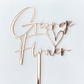 Heart Wedding Cake Topper