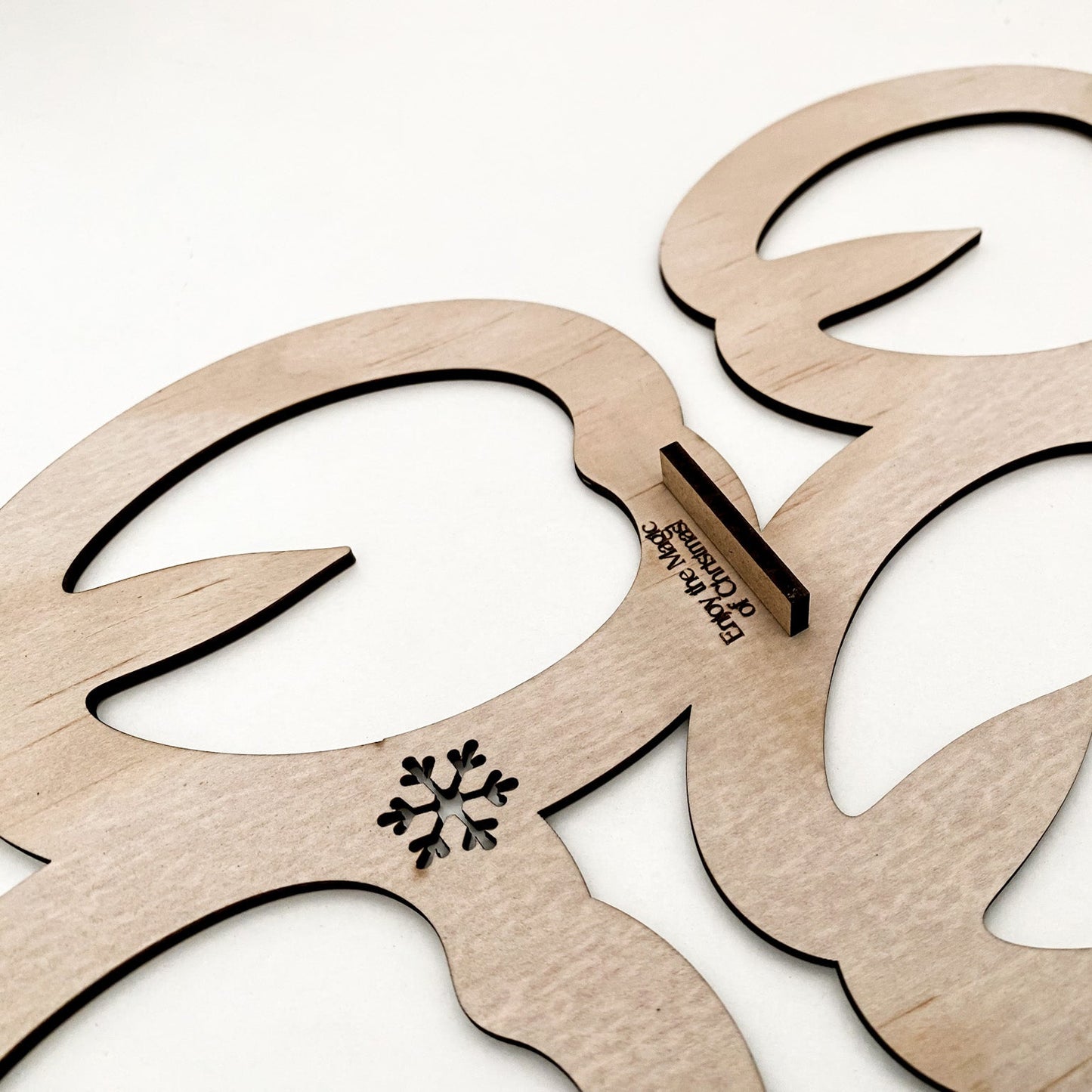 Reindeer Footprints Stencil | Proof Reindeer Were Here Hoof Template