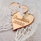 In Loving Memory Memorial or sympathy gift ornnament in white, gold, rose gold & silver.
