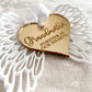 3D forever in our hearts angel wings Christmas Ornament - white wings with Gold Heart. 