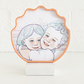 Wavy Shell Line Art Picture Frame