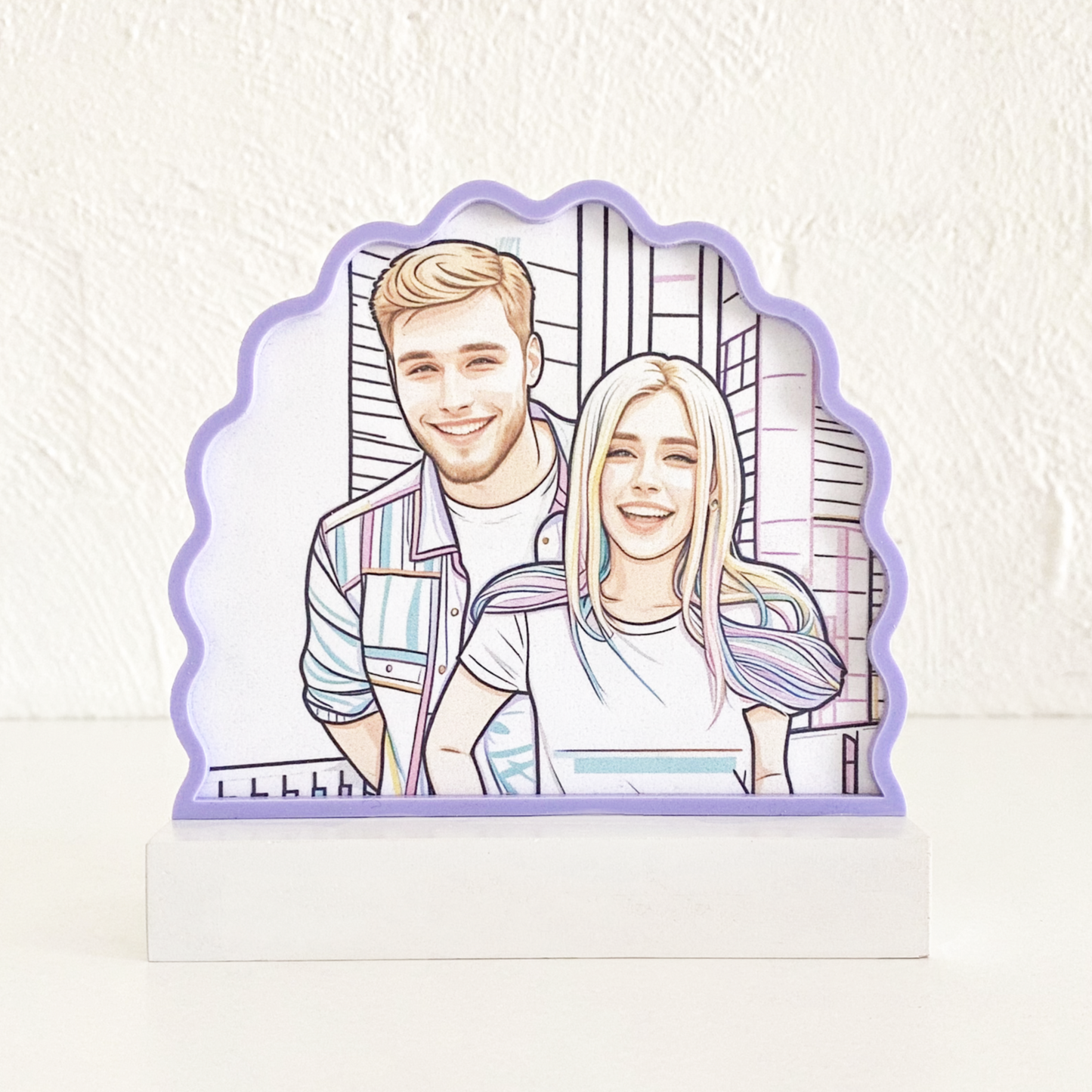Scallop Arch Line Art Picture Frame