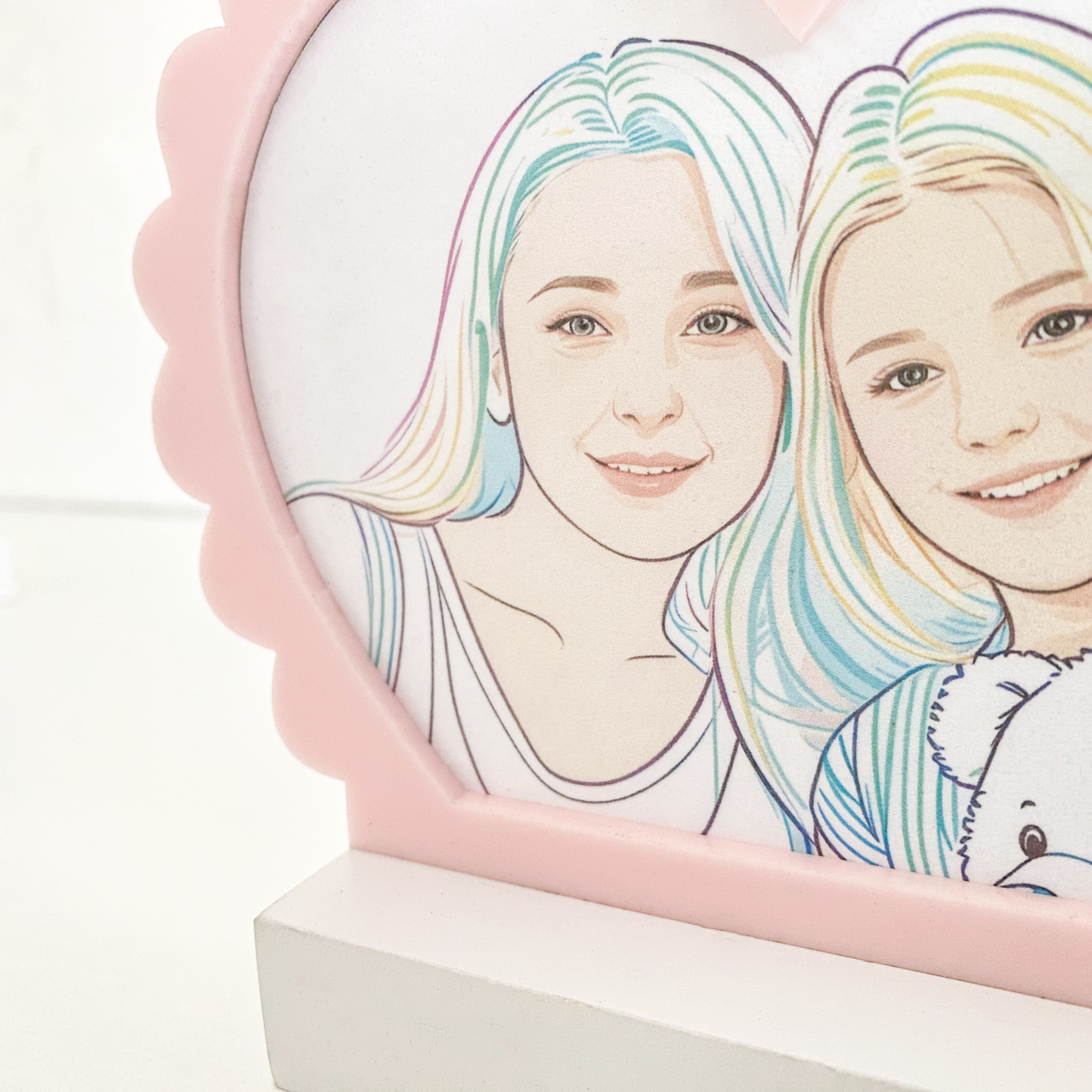 Heart Line Art Picture Frame