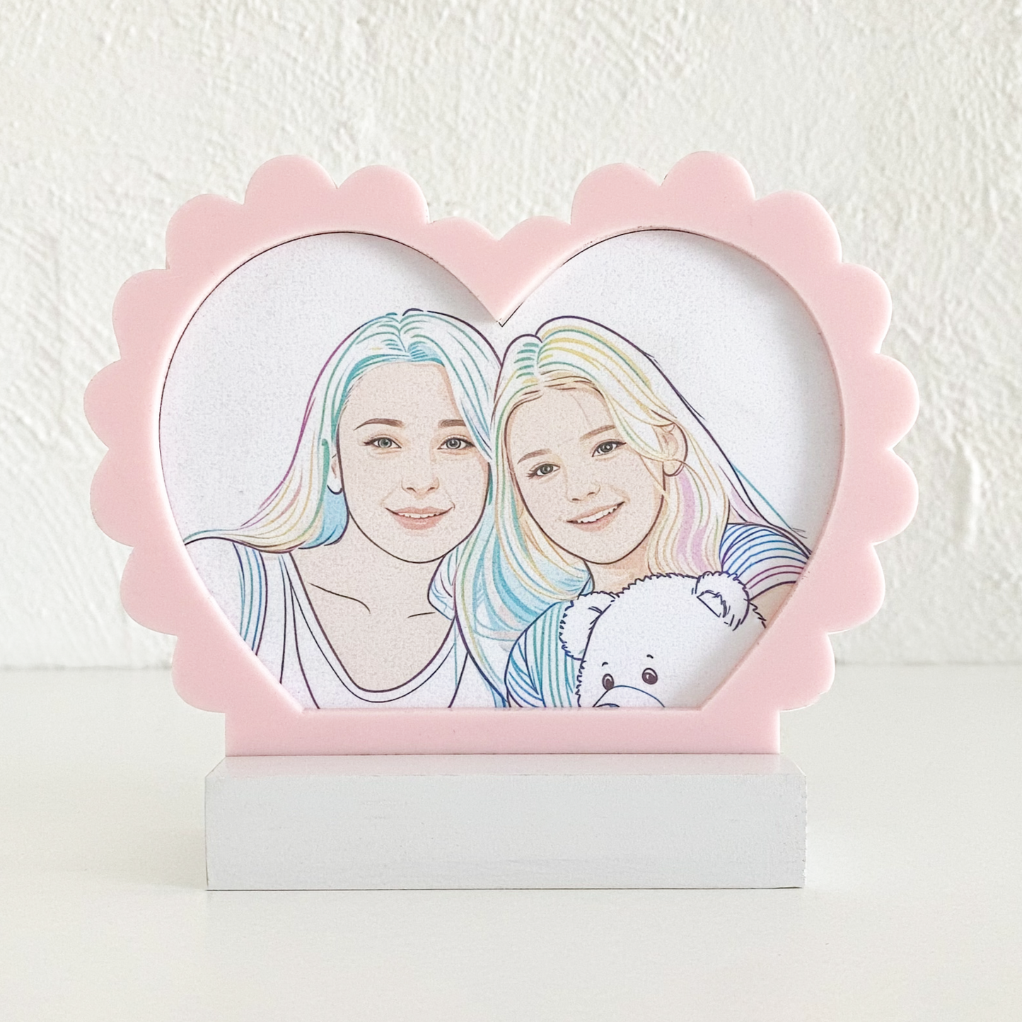 Heart Line Art Picture Frame
