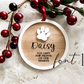 Heart Warming Paw Print Christmas Bauble | Gift for Pet Lovers