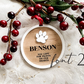 Heart Warming Paw Print Christmas Bauble | Gift for Pet Lovers