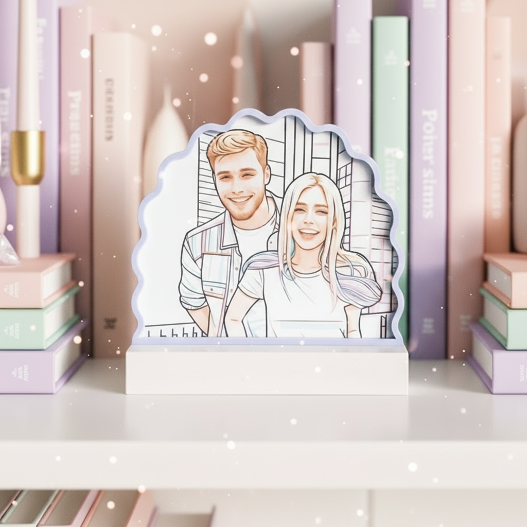 Scallop Arch Line Art Picture Frame