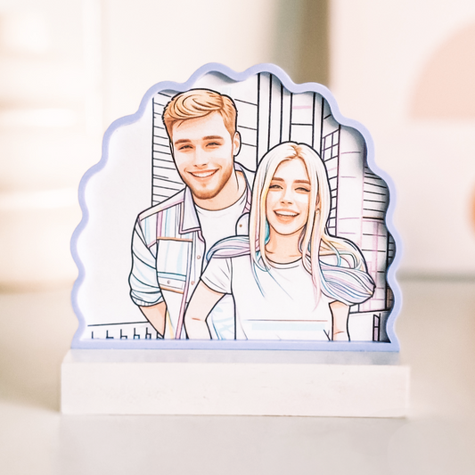 Scallop Arch Line Art Picture Frame