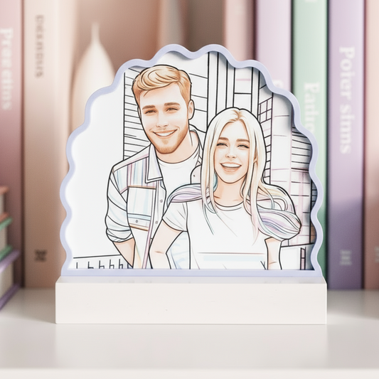 Scallop Arch Line Art Picture Frame