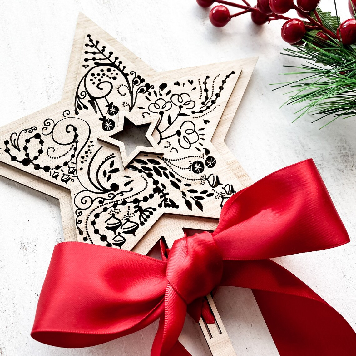 Star Christmas Tree Topper |  Eco Friendly Christmas Decoration