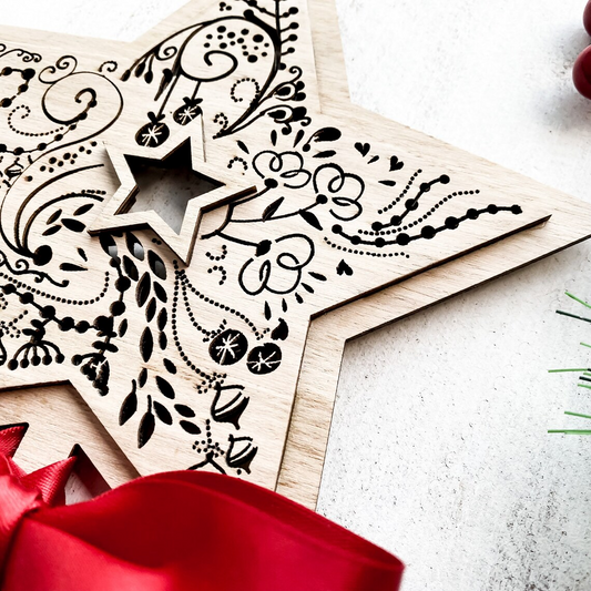 Star Christmas Tree Topper |  Eco Friendly Christmas Decoration