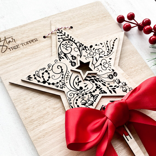 Star Christmas Tree Topper |  Eco Friendly Christmas Decoration