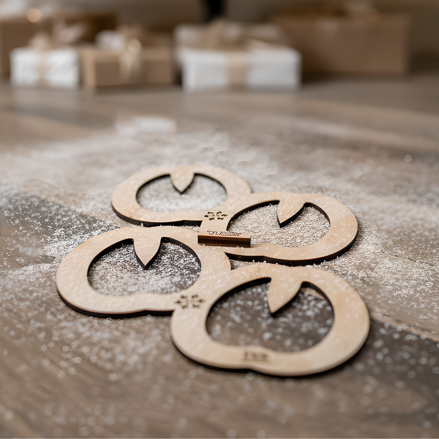 Reindeer Footprints Stencil | Proof Reindeer Were Here Hoof Template