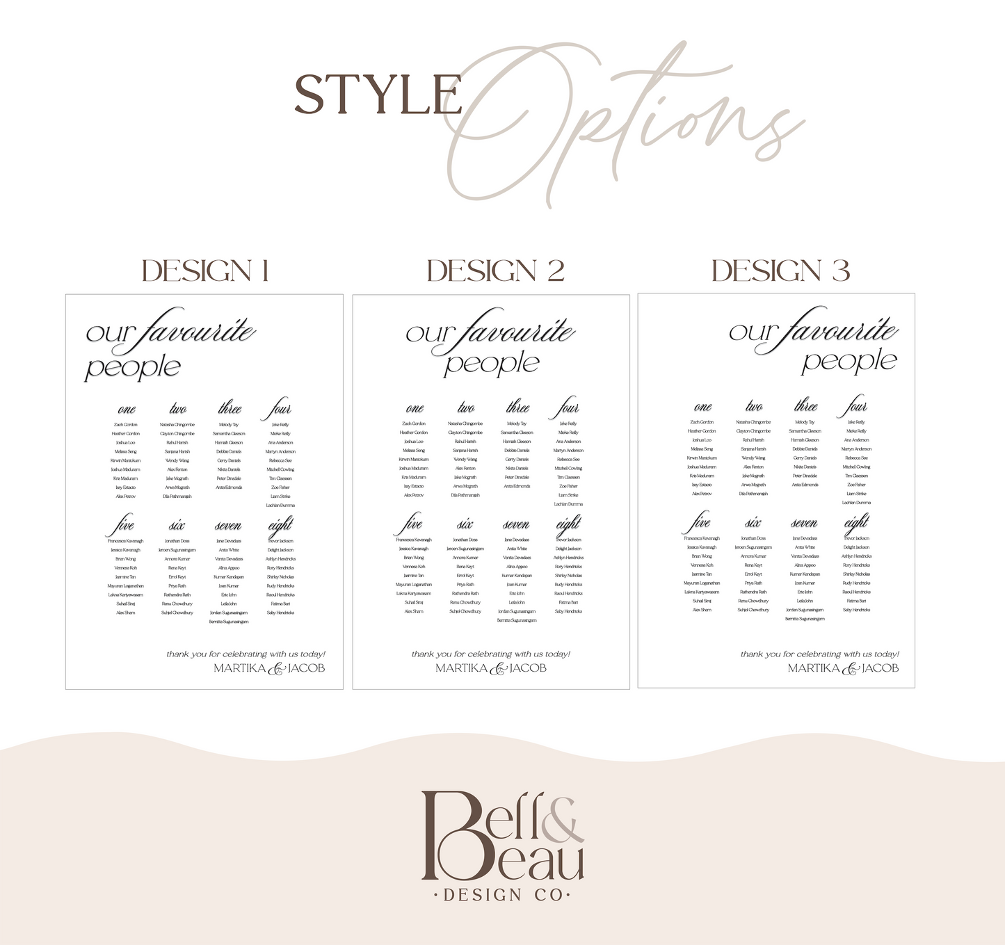 Modern Trending Wedding Seating Sign | 3D layered Acrylic