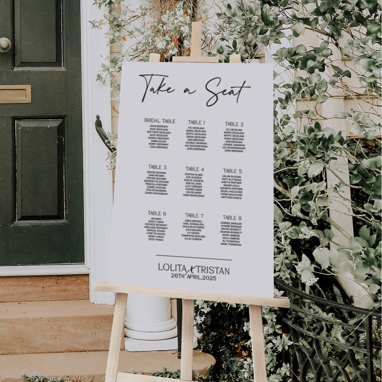 Welcome your guests in style with our 3D layered Acrylic Kidd Wedding Seating Sign. Available in white or choose from our wide range of colour options. This beautifully crafted sign is designed to add a touch of elegance and charm to your reception & wedding décor.