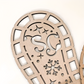 The back of the Santa's Boot Stencil (if provided) or a shot emphasizing the quality of the laser-cut PlyWood material
