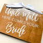 Page Boy Wedding Sign | Here Comes Your Bride