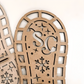 The back of the Santa's Boot Stencil (if provided) or a shot emphasizing the quality of the laser-cut MDF/Wood material
