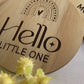Beautiful rainbow milestone discs for babies, laser-engraved on sustainable FSC-certified wood. This 13-piece set includes “Hello Little One,” months one to eleven, and “One Year,” each designed for milestone photography and memory keeping. Ideal for newborn announcements, monthly photo updates, and gifts for expecting parents. A timeless keepsake, these wooden milestone discs capture your baby’s growth journey while adding charm to photos and nursery décor.